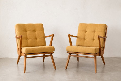 Coppia di poltrone scandinave vintage, design anni '60.