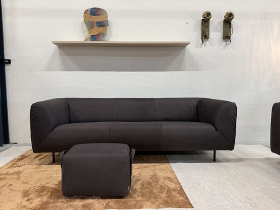 Image 1 of Label van den Berg Moby Dick 3 Seater Dark Brown