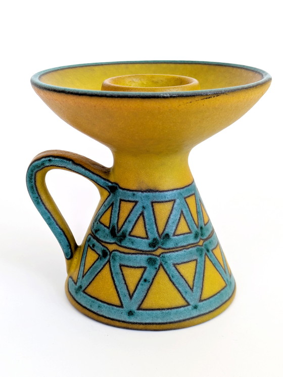 Image 1 of Candelabro Ceramano de mediados de siglo | Cerámica de Alemania Occidental, década de 1960