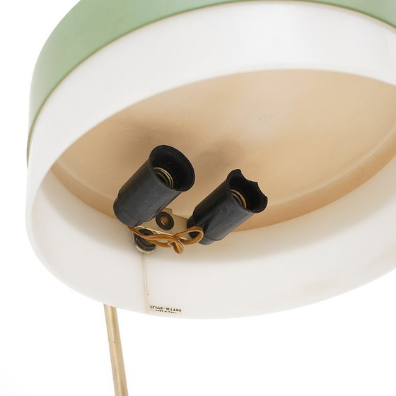 Image 1 of Marble and brass table lamp by Stilux, 1950s