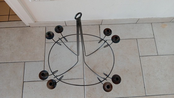 Image 1 of Lustre 8 bougies Lampe pendante de campagne