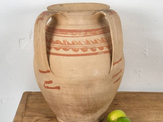 Antique wabi sabi style ceramic vase (c.1920) #8 (photo 2 of 9)