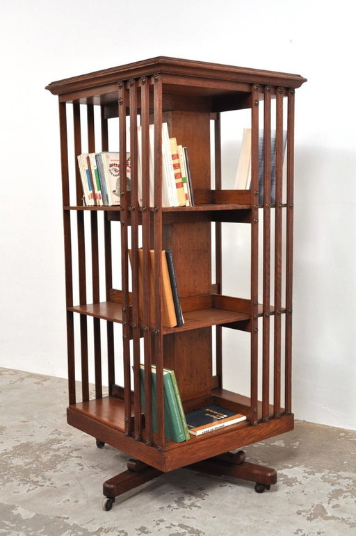 Carrousel de livres antique Jansen & Zonen XL, années 1890