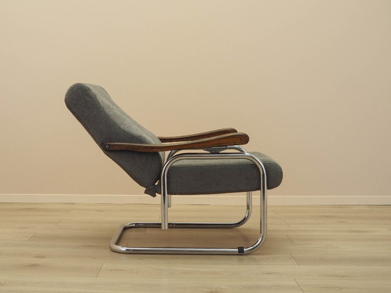 Fauteuil lounge italien avec dossier réglable et accoudoirs en hêtre, années 1970 – Textile, Wood (photo 10 of 20)