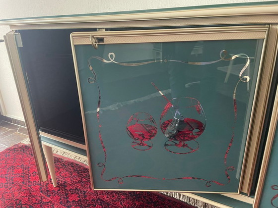 Image 1 of Credenza italiana di metà secolo con specchio — di Umberto Mascagni (anni '50-'60)