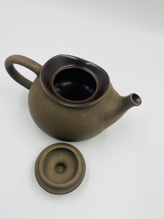 Teiera in gres "Ringeling" di Herman Zaalberg, Accessori da tavola, Ceramica, Marrone, Rustic (foto 8 di 10)