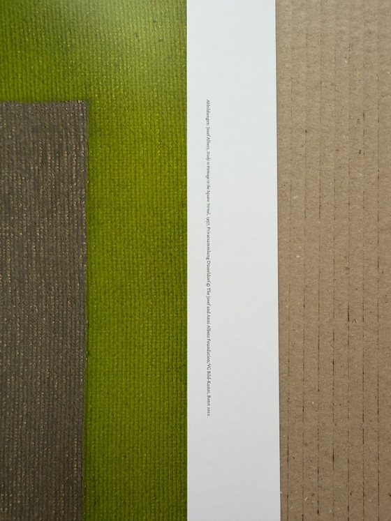 Josef Albers (1888–1976), Studie voor Hommage aan het plein: Lente, 1957, Originele tentoonstellingsposter, (photo 4 of 9)