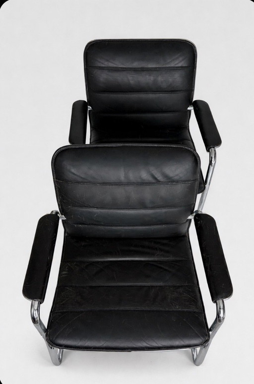 Iconic Thonet Freischwinger chair – Mart Stam design (circa 1980)