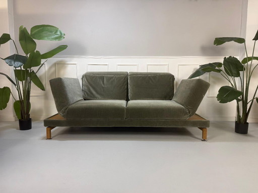 Brühl Moule Medium Schlafsofa Designer Grün Grau Couch
