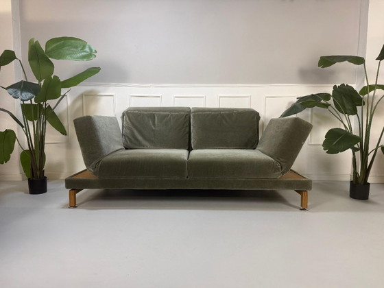 Image 1 of Brühl Moule Medium Schlafsofa Designer Grün Grau Couch