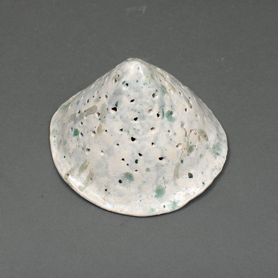 Image 1 of Gert de Rijk (1945-2009) - unica - keramische drie lichts lampvoet in de vorm van paddenstoelen - uit eigen atelier 