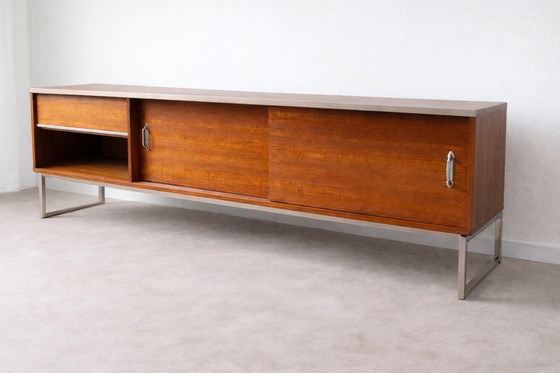 Image 1 of Afromosia Lowboard 200 cm – Mid Century Modern