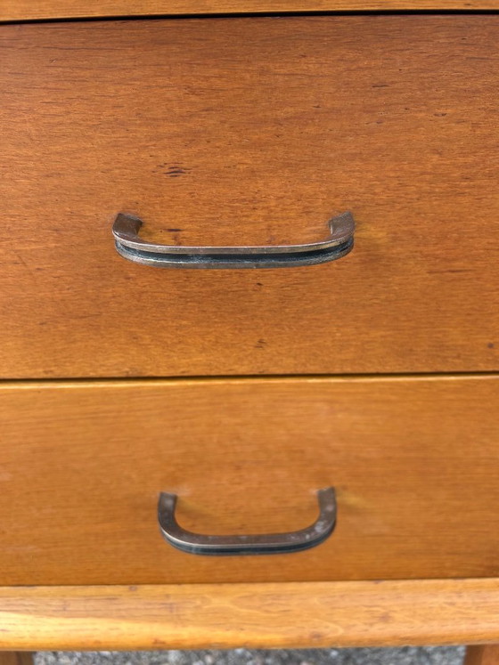 Oak bedside table, 1950 – Nightstands, Wood (photo 6 of 7)
