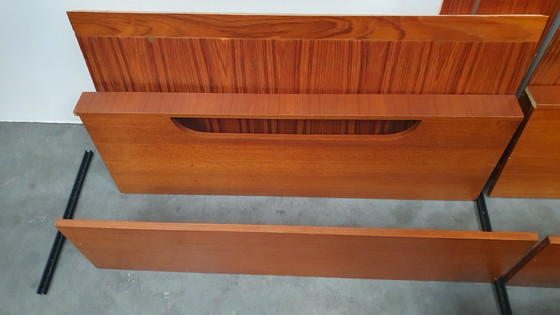 Image 1 of vintage wall unit deens modules teak 60s