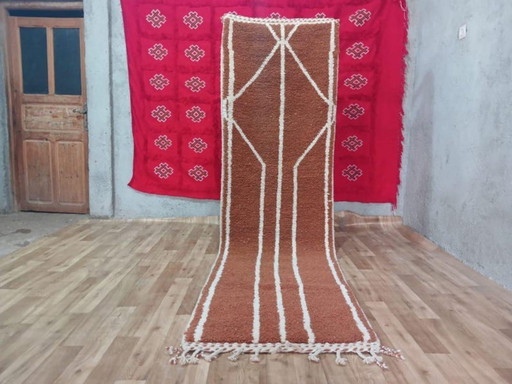 Tapis marocain traditional en laine 250cmx80cm