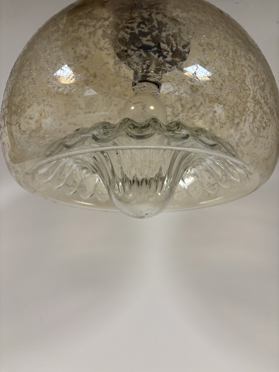 Image 1 of Rare suspension vintage – Glashütte, Limbourg, avec un magnifique effet bulles/glace