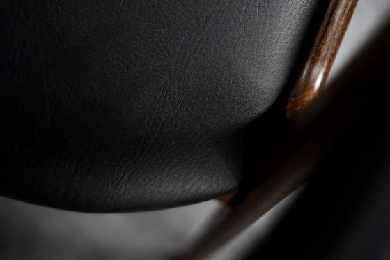 Image 1 of Vintage Mid-Century Danish Modern Teak Office Chair Model Fire by Kai Kristiansen for Schou Andersen Møbelfabrik, 1960s