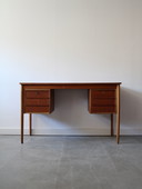Vintage Deens bureau in teak 