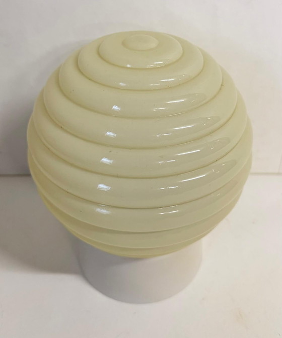 Image 1 of Lámpara de techo Thabur modelo Lolly, de color crema, estilo Art Déco de los años 30.