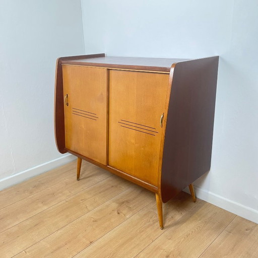 Vintage houten schoenenkast, 1960