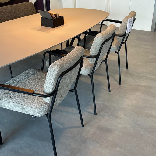 Brute Studio Luma eetbank met eetkamerstoel (set van 3)