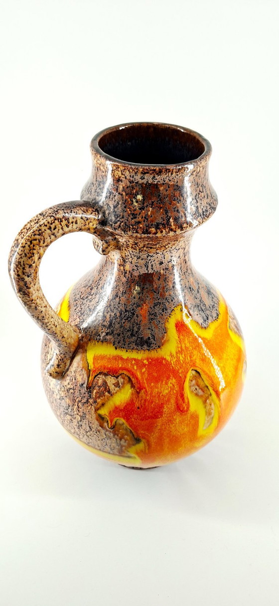 Image 1 of Large vintage West German "Fat Lava" vase (1970s)