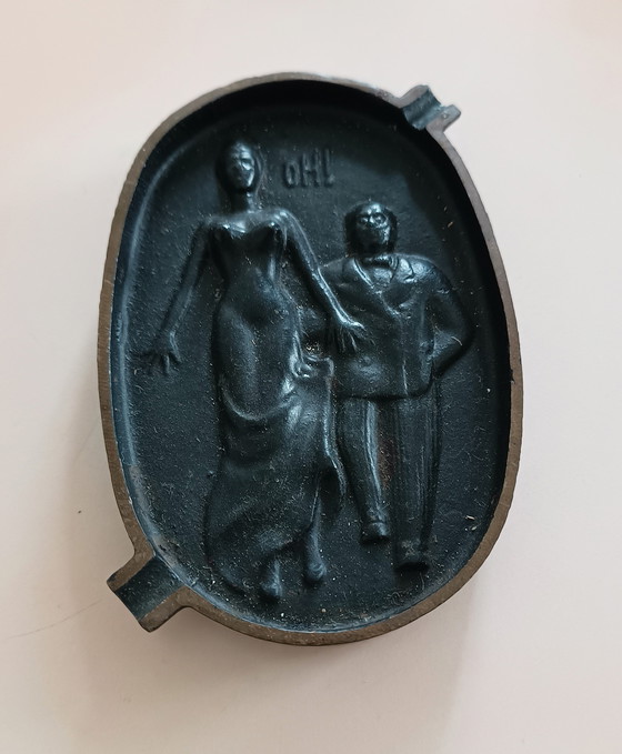 Image 1 of Ondeugende Bronzen Vijftiger Jaren Asbak