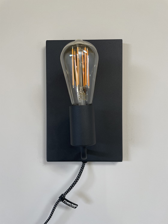 Image 1 of 2 black wall lamps industrial hotel chic