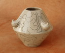 Erotisch keramiek, kunstenaarsvaas, gesigneerd, céramique érotique, vase d'artiste