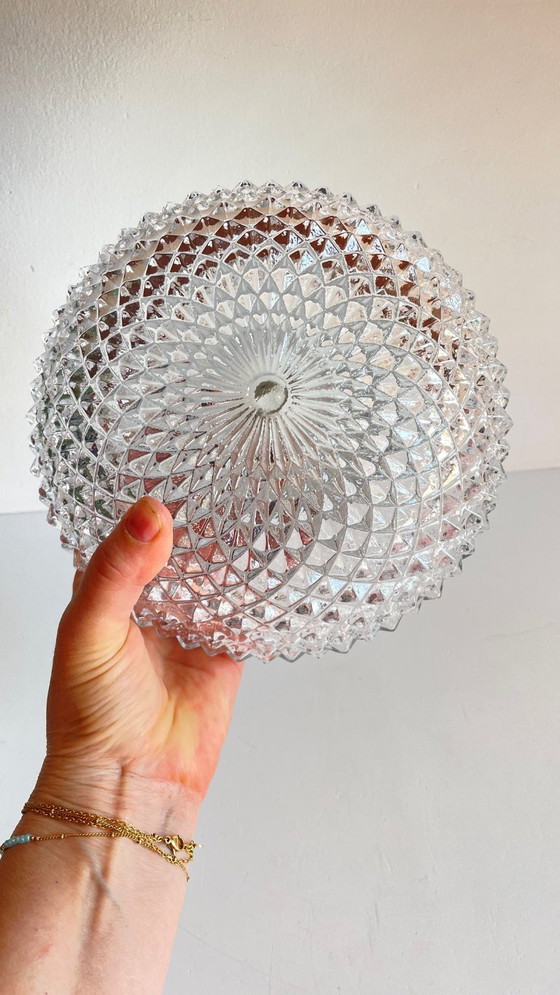 Image 1 of Lampada da soffitto in semicristallo anni '50