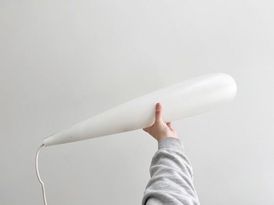 1x XXXL Vintage White Glass Pendant Lamp (photo 5 of 7)
