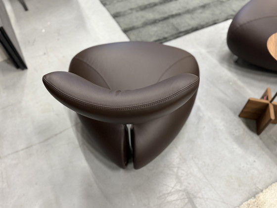 Image 1 of 2 Leolux Pallone Armchairs Wapiti Brown leather