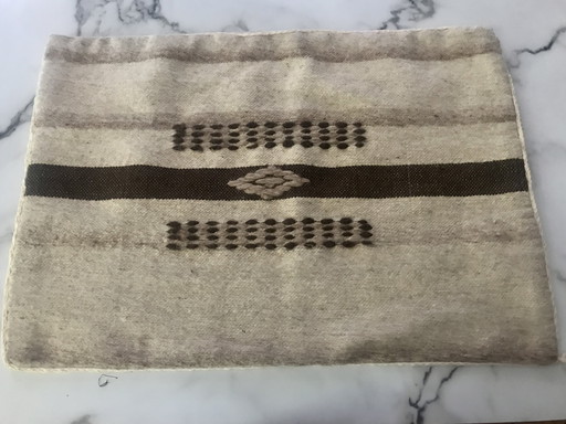 Large Berber wool cushion cover