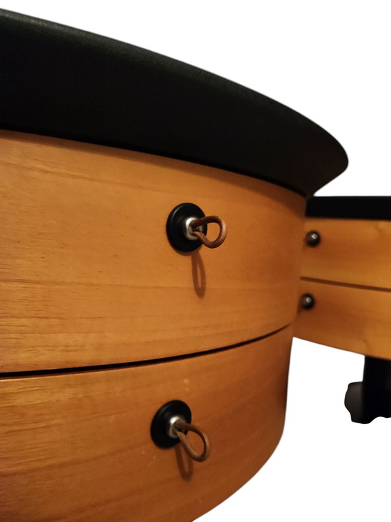 Image 1 of Een paar Italiaanse postmoderne nachtkastjes van EmmeBi, jaren 80/90.