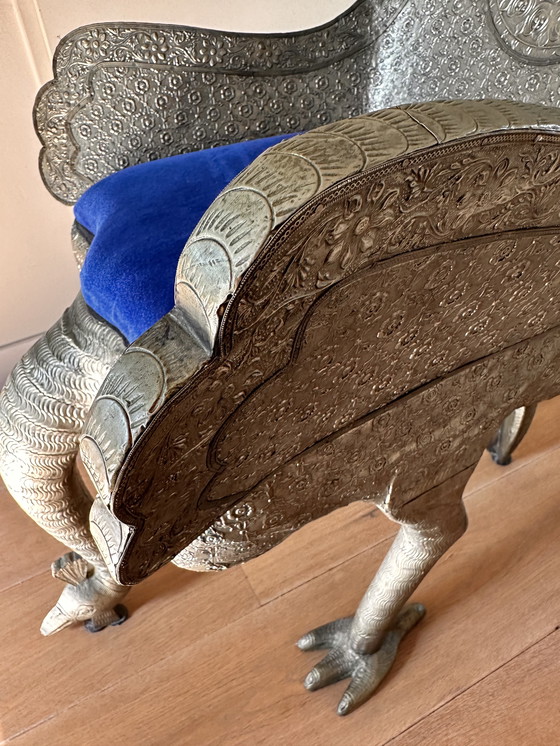 Image 1 of Chaise en forme de paon 1870-1890