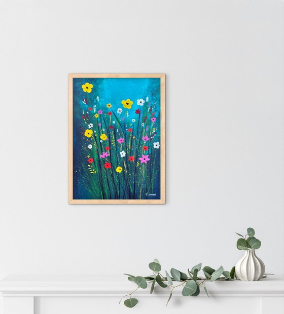 Acrylique Originale Encadrée 40x30 – Peintures et dessins, Paper (photo 5 of 7)