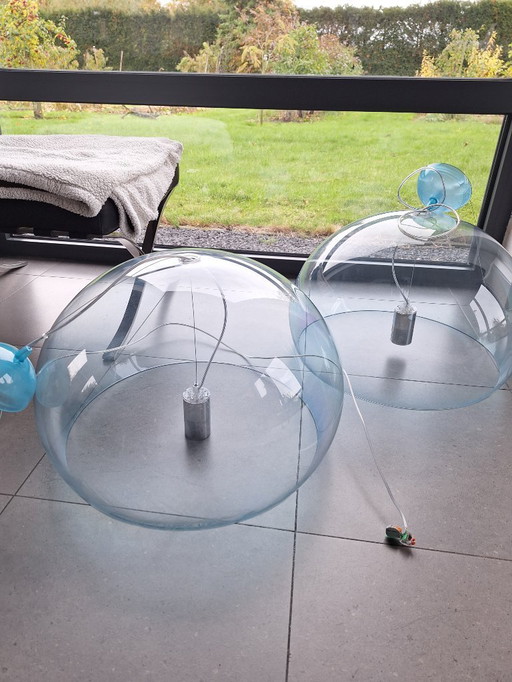 Kartel FL/Y lamps light blue (set of two)