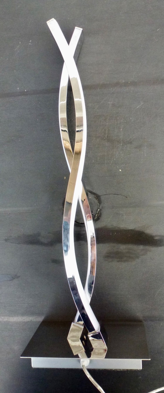 Image 1 of Lámpara de mesa EGLO Lasana 2 - 2 luces - Cromo - Blanco.