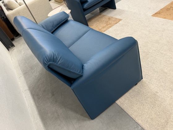 Image 1 of Divano Leolux Bora Beta a 2,5 posti in pelle blu