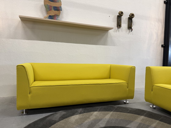 Image 1 of Gelderland 4800 Sofagarnitur, 2,5- und 2-Sitzer, Stoff Gelb