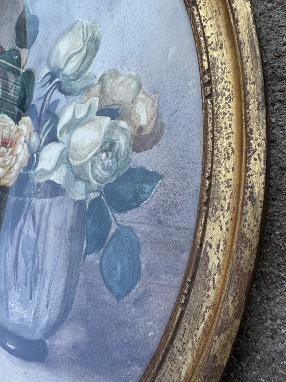 Image 1 of Watercolor Still Life in Antique Style by Julia Convert