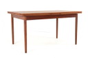 Danish extendable rectangular dining table 'Gimlinge' restored