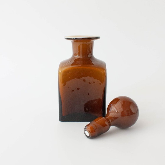 Vintage 1960s Brown Opaline Glass Bottle from Marinha Grande – Table accessories (photo 5 of 12)