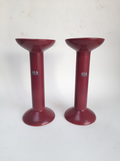 Pair of Asa Selection 80s candlesticks