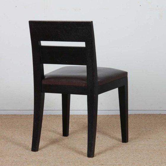 Image 1 of Juego de 4 sillas Archipel de cuero, diseñadas por Christian Liaigre en 1994.