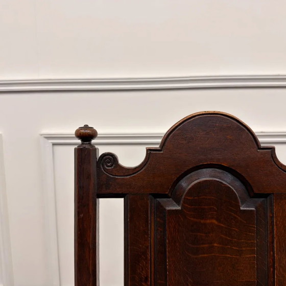 Classic English 17th-century Commode Chair, Armchairs, Wood, Brown, Chesterfield (photo 6 of 8)