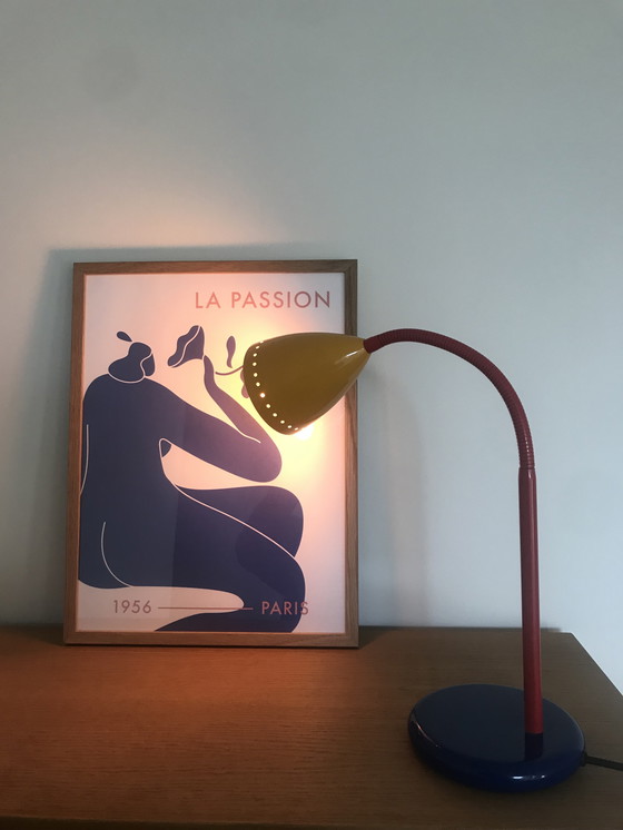 Image 1 of Vintage Happy Light - Modello 54023 - Stile Memphis - Design olandese - Lampada da tavolo - 1980 - Lampada da scrivania