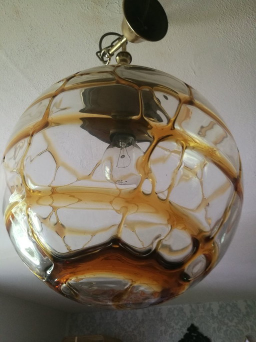 Lámpara colgante vintage, estilo era espacial, años 60/70