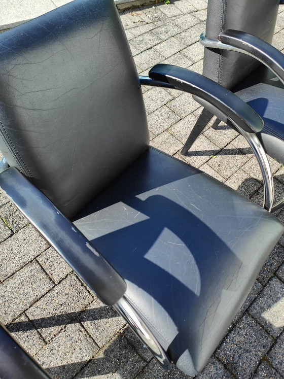 4 Gelderland 5480 Chairs in Black Leather – Dining chairs (photo 17 of 18)
