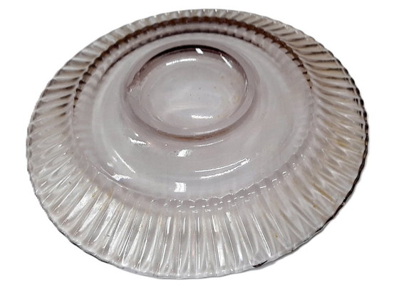 Image 1 of 6 x vintage paarse glazen dessertborden